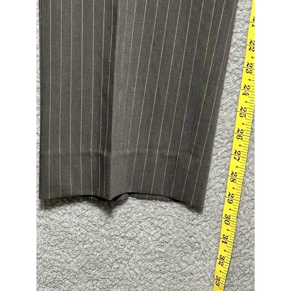 Hugo‎ Boss Virgin Wool Blend Pinstripe Dress Pants Pleated Gray 36x30 - Picture 8 of 14